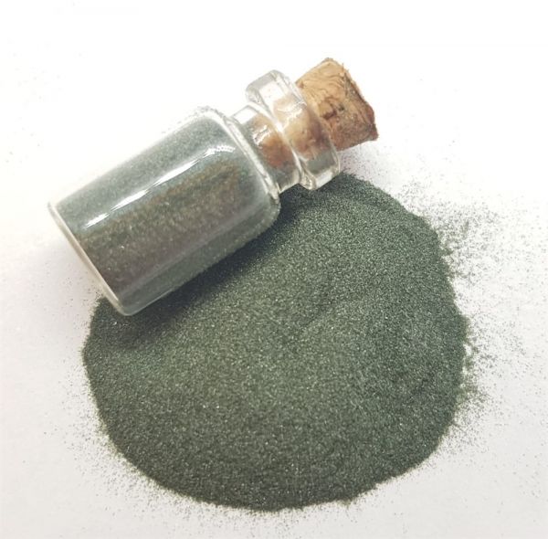 №9 Mini-mineral pigment tiger eye green Bustan Budur, 2 ml